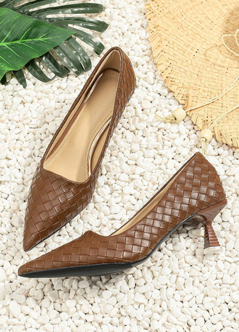 SHEIN Туфлі туфлі-човники коричневий з штучна шкіра, китай — демісезон (356956835)