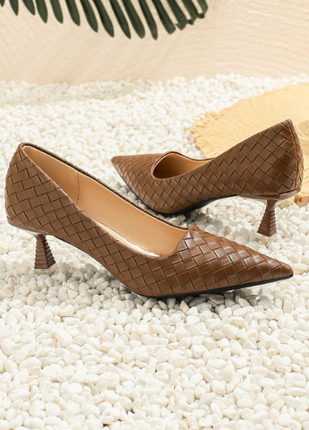 SHEIN Туфлі туфлі-човники коричневий з штучна шкіра, китай — демісезон (356956835)