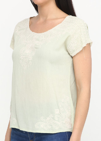 Бледно-зеленая летняя блуза Mi Ami