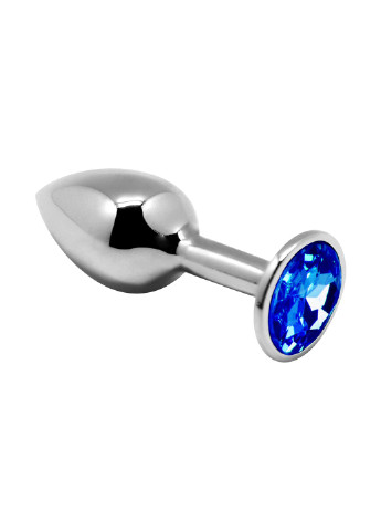 Металева анальна пробка із кристалом Mini Metal Butt Plug Blue L Alive (254152503)