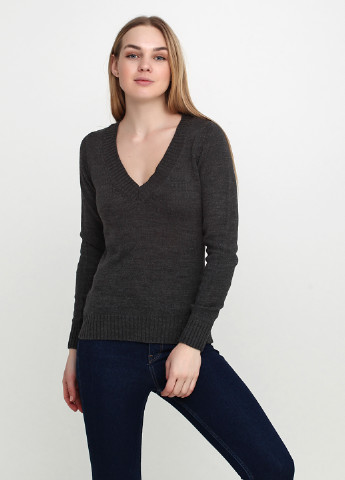 Темно-серый демисезонный пуловер пуловер Terranova