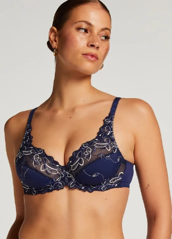 Темно-синій бюстгальтер Hunkemoller з кісточками поліамід