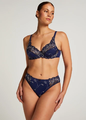 Темно-синій бюстгальтер Hunkemoller з кісточками поліамід