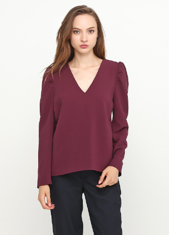 Темно-лиловая демисезонная блуза Vila