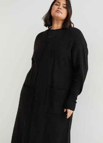 Черный демисезонный кардиган H&M