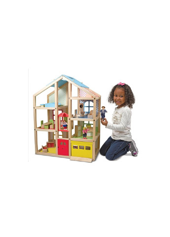 Игровой набор Кукольный домик с подъемником и мебелью (MD2462) Melissa&Doug (254076154)