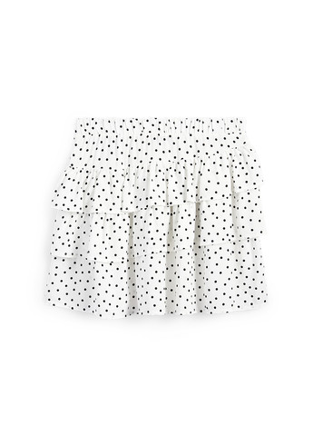 Белая кэжуал в горошек юбка C&A