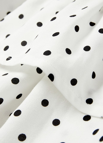 Белая кэжуал в горошек юбка C&A