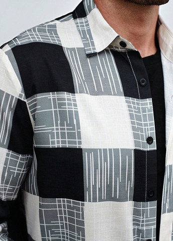 Цветная кэжуал рубашка в клетку SHEIN