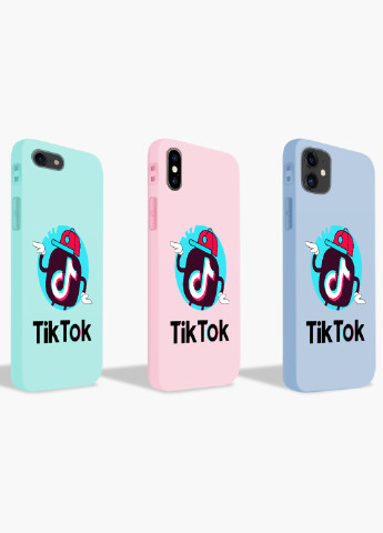 Чехол силиконовый Apple Iphone X ТикТок (TikTok) (6129-1712) MobiPrint (219559070)