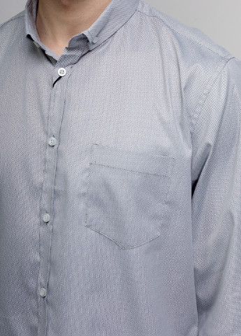 Светло-серая классическая рубашка F'91 с длинным рукавом