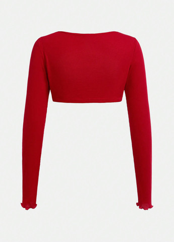 Красный летний комплект (болеро, платье) SHEIN