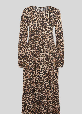 Комбинированное кэжуал платье C&A леопардовый