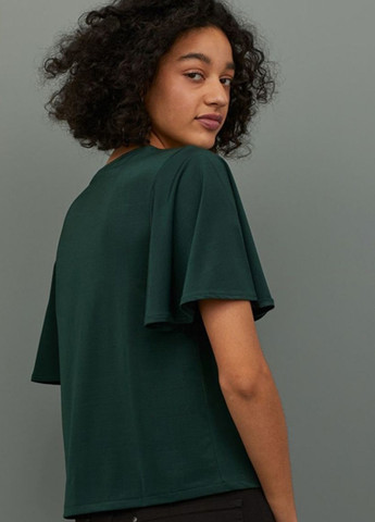 Темно-зелёная блуза H&M