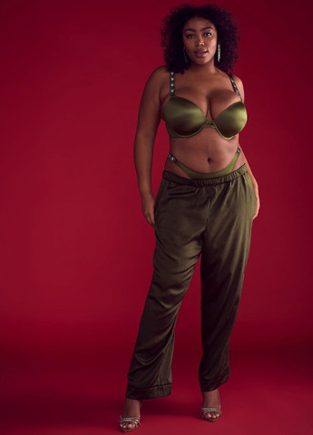 Зеленый демисезонный комплект (бюстгальтер, трусики) Victoria's Secret