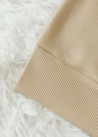 Світло-бежевий світшот SHEIN малюнок (329546406)