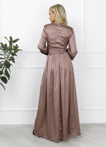 Светло-коричневое кэжуал платья ISSA PLUS однотонное