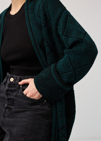 Изумрудный демисезонный кардиган MEREZHKA