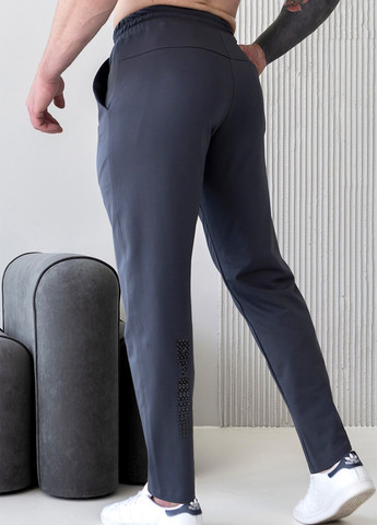 Темно-серые спортивные демисезонные зауженные брюки TOTALFIT