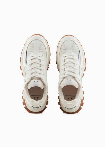 Белые летние кроссовки Armani Exchange