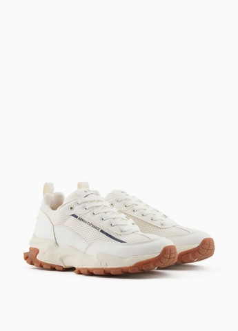 Белые летние кроссовки Armani Exchange