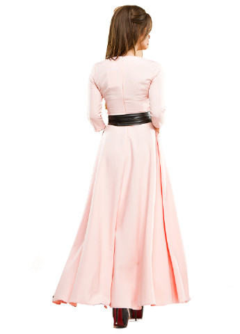 Світло-рожева кежуал сукня Lady Style однотонна