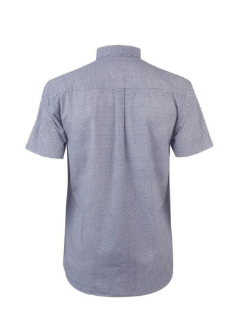 Серо-синяя кэжуал рубашка с геометрическим узором Pierre Cardin