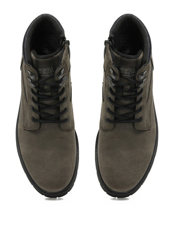 Серо-коричневые осенние ботинки U.S. Polo Assn.