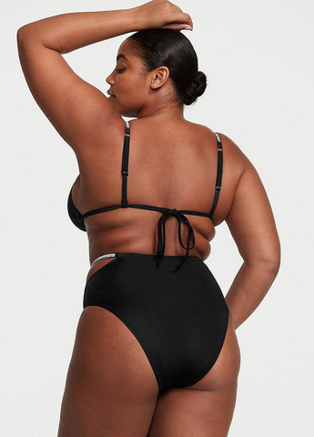 Черные купальные трусики однотонные Victoria's Secret