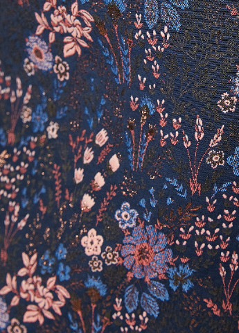 Темно-синяя кэжуал юбка KOTON а-силуэта (трапеция)