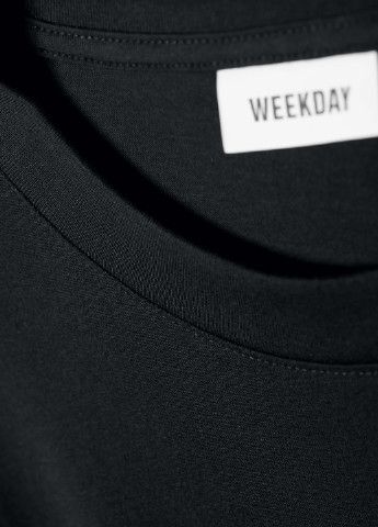 Чорна кежуал сукня сукня-футболка Weekday однотонна