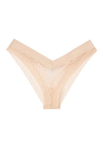 Світло-бежевий демісезонний комплект (бюстгальтер, труси) Victoria's Secret
