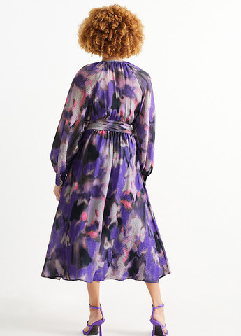 Фіолетова кежуал сукня а-силует C&A з абстрактним візерунком