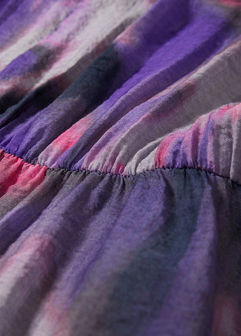 Фіолетова кежуал сукня а-силует C&A з абстрактним візерунком