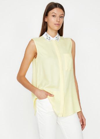 Светло-желтая кэжуал рубашка KOTON