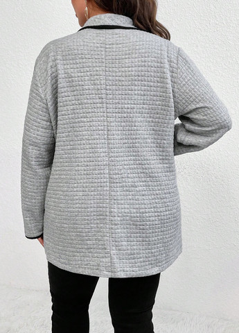 Серый демисезонный кардиган SHEIN