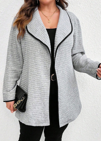 Серый демисезонный кардиган SHEIN