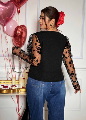 Чорна блуза SHEIN