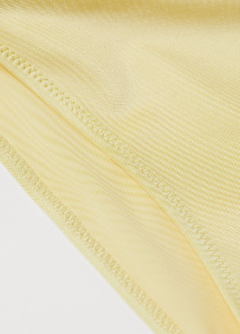 Светло-желтые купальные трусики-плавки однотонные H&M