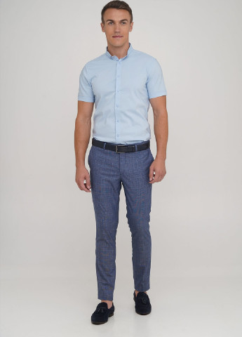 Темно-синие классические демисезонные классические, зауженные брюки Trend Collection