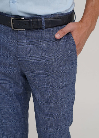 Темно-синие классические демисезонные классические, зауженные брюки Trend Collection