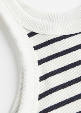 Комбинированное кэжуал платье платье-майка H&M в полоску