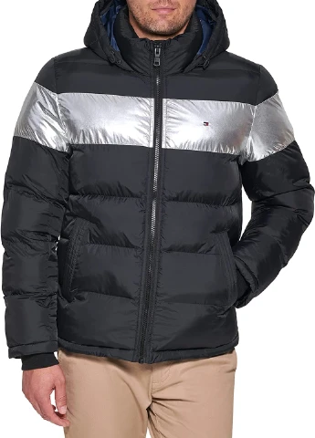 Чорна демісезонна куртка Tommy Hilfiger