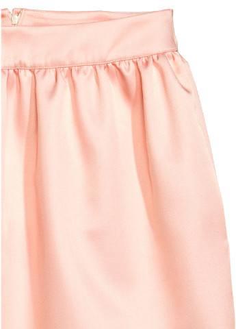 Персиковая кэжуал юбка H&M клешированная