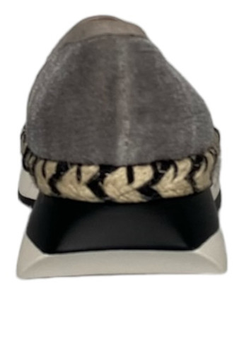 Серые эспадрильи Big Rope однотонный джут, стразы (294942082)