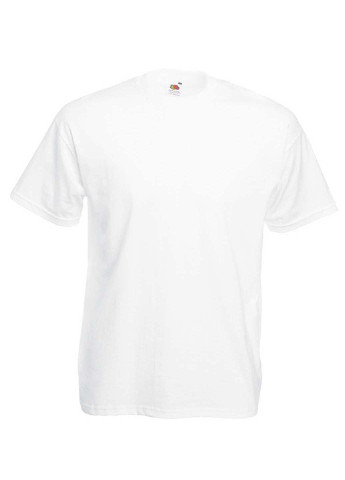 Біла футболка Fruit of the Loom ValueWeight