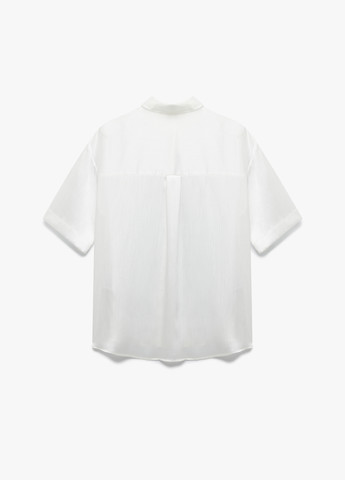 Белая кэжуал рубашка однотонная KOTON
