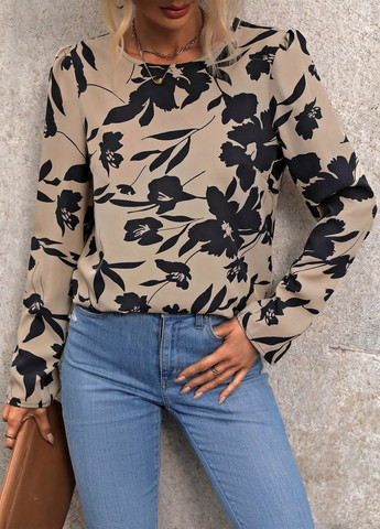 Комбинированная блуза SHEIN