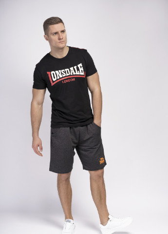 Чорна футболка чоловіча Lonsdale