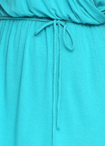 Блакитна кежуал сукня коротка 1982 однотонна